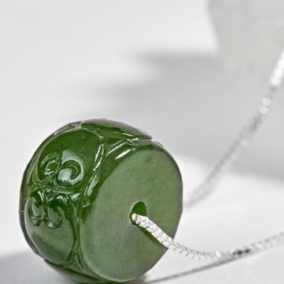 Dây Chuyền Bạc Lu Thống Ngọc Bích Ngọc Quý Gemstones