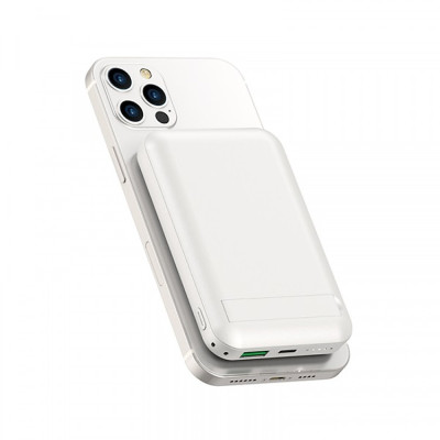 Pin sạc dự phòng không dây hỗ trợ Magnetic từ tính sạc nhanh 22.5W dung lượng 10.000 mAh trang bị cổng PD Type C hiệu WIWU Snap Cube - Thiết kế nhỏ gọn, trang bị giá đỡ, nhiều màu sắc đa dạng - Hàng nhập khẩu