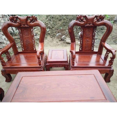 ​Bộ bàn ghế quốc đào gỗ hương vân đồ gỗ BÌNH LONG