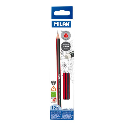 Viết chì HB Milan 0712370312 (Vỉ 2 Cây)