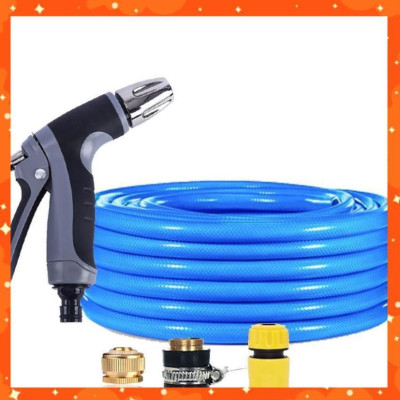 Bộ dây và vòi xịt rửa xe tưới cây tăng áp 3-5m(cút nhựa nối đồng nhựa) 206817