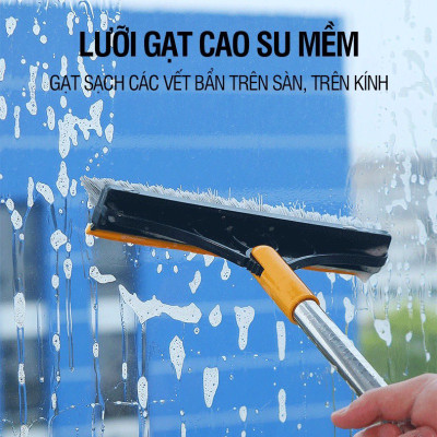 [COMBO 3 DỌN DẸP ĐÓN TẾT] 1 bàn chải vệ sinh khe hẹp + 1 chà sàn nhà tắm + 1 chổi quét trần nhà - Chính hãng dododios