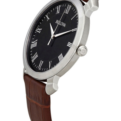 Đồng Hồ Nam Bulova Dây Da 96A184 - Mặt Đen