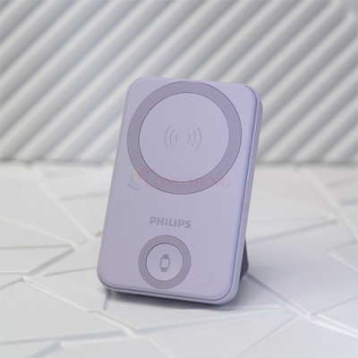 Sạc dự phòng từ tính không dây Philips Magnetic Wireless Power Bank PD20W 10000mAh DLP9535 - Hàng chính hãng