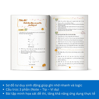 Take Note Toán 12 - Tổng hợp kiến thức hiểu nhanh, nhớ lâu