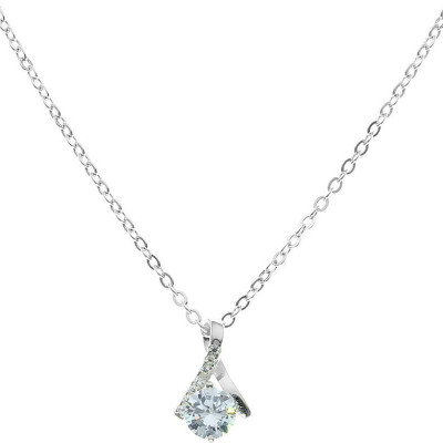 Dây Và Mặt Dây Chuyền Nữ Bạc Hình Giọt Sương Long Lanh BẠC HIỂU MINH DMD338