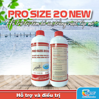 Pro Size 20 New – Giải pháp hoàn hảo cho tôm cá bỏ ăn, trống đường ruột, tôm cá tấp mé