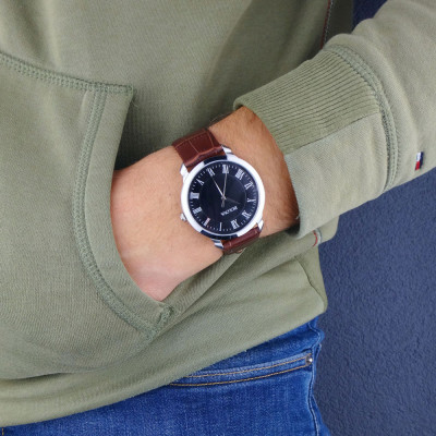 Đồng Hồ Nam Bulova Dây Da 96A184 - Mặt Đen