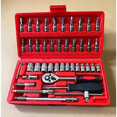 Bộ Dụng Cụ Đa Năng 46 Chi Tiết Cầm Tay Loại Tốt- Hoàn Hảo Cho Việc Sửa Chữa, ĐÈN TRANG TRÍ , ĐỒNG HỒ TREO TƯỜNG