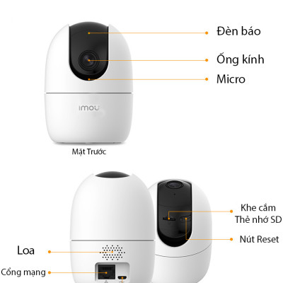 Camera wifi gia đình IMOU Ranger 2 A42P 4MP chính hãng xoay 360 độ , đàm thoại hai chiều , nhận thông báo khi phát hiện chuyển động và tiếng động lạ - Hàng Chính Hãng