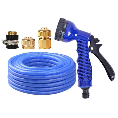 Bộ dây tăng áp 3 lần vòi xịt nước rửa xe, tưới cây loại 3-5m(cút đồng-nối đồng) 206843