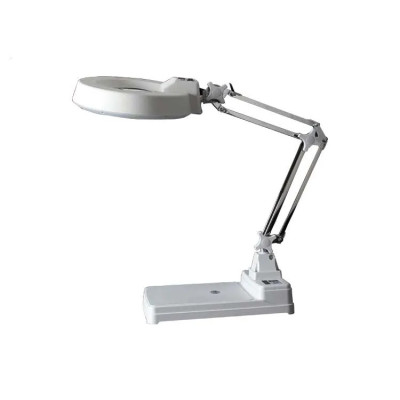 Kính lúp để bàn có đèn TERINO 86C-10X (phóng đại 10X, Led, màu trắng) - Hàng chính hãng