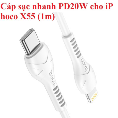 [ C to L ] Cáp sạc và truyền dữ liệu PD20W cho điện thoại iP hoco  X55 _ Hàng chính hãng