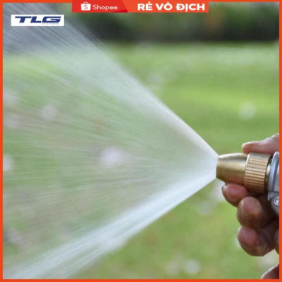 Bộ dây vòi xịt nước rửa xe, tưới cây tăng áp 3 lần, loại 20m (cút nhựa nối nhựa đen 713-2) 206846
