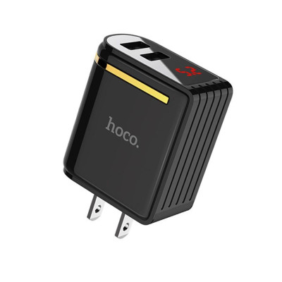 Củ Sạc 2 Cổng USB HOCO C39 (Mẫu 2020) Max 5V-2.4A (12W) , Led Hiển Thị Dòng Điện , IC Ổn Định Điện - Hàng Chính Hãng