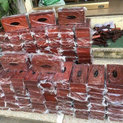 Hộp đựng giấy ăn gỗ hương cao cấp