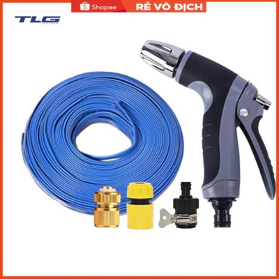 Bộ dây và vòi xịt rửa xe tưới cây tăng áp 7-10M(cút đồng nối 713-1) 206817