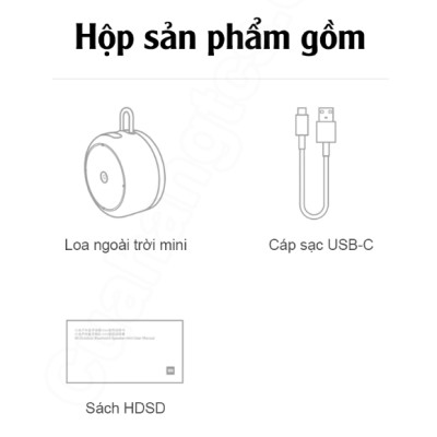 Loa Bluetooth ngoài trời Xiaomi BHR4802GL | Chống nước IP67 | Thời gian chơi nhạc 10h | Bản quốc tế | Bảo hành 1 năm | Hàng Chính Hãng