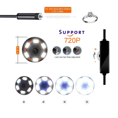 ROGTZ - Camera Nội Soi WiFi Chống Nước HD 1M Len 8mm Chất lượng hình ảnh HD 6LED Kết nối Wifi Tương thích Ios Android Windows Chống nước IP67 Đa mục đích sử dụng Kiểm tra đường ống, thiết bị máy móc, động cơ Sửa chữa bảo dưỡng thiết bị - Hàng Chính Hãng