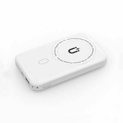 Pin sạc dự phòng không dây hỗ trợ Magnetic từ tính sạc nhanh 22.5W dung lượng 10.000 mAh trang bị cổng PD Type C hiệu WIWU Snap Cube - Thiết kế nhỏ gọn, trang bị giá đỡ, nhiều màu sắc đa dạng - Hàng nhập khẩu