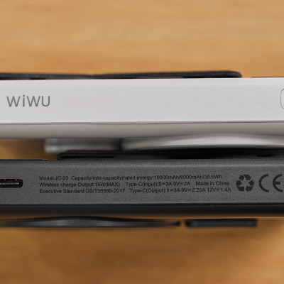  Pin/ Sạc Dự Phòng Không Dây Hít Từ Tính  WIWU JC-20 10.000mAh - Hàng Chính Hãng
