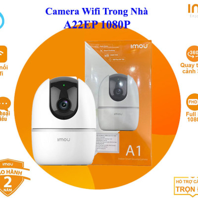 Camera IMOU Wifi A22EP 1080P(2M) xoay 360 độ đàm thoại 2 chiều trong nhà - Hàng chính hãng