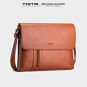 Túi Trita ( Thời trang nam phối ngăn - Túi đeo chéo da RTN5 )