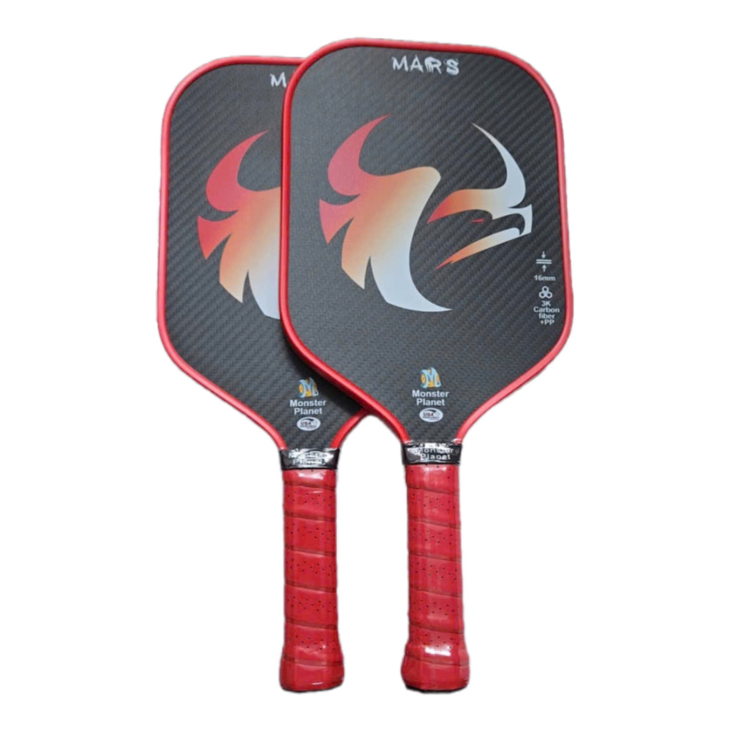 Fee ship 1 Vợt Pickleball Mars Carbon 3k Chuyên Nghiệp USAPA Approved. Raw Carbon 3k- mặt vợt nhám, Carbon 3k