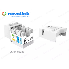 Nhân mạng cat5/ cat6 âm tường Novalink, hàng chính hãng made in Taiwan, full thuế VAT, COCQ