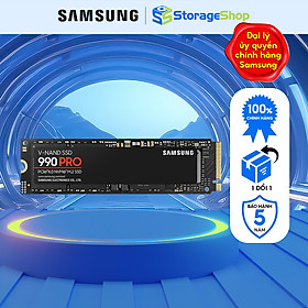 Ổ cứng gắn trong SSD Samsung 990 PRO M.2 PCIe Gen4.0 x4 NVMe 2.0 - 1 Đổi 1 - Bảo Hành 5 năm Hàng chính hãng