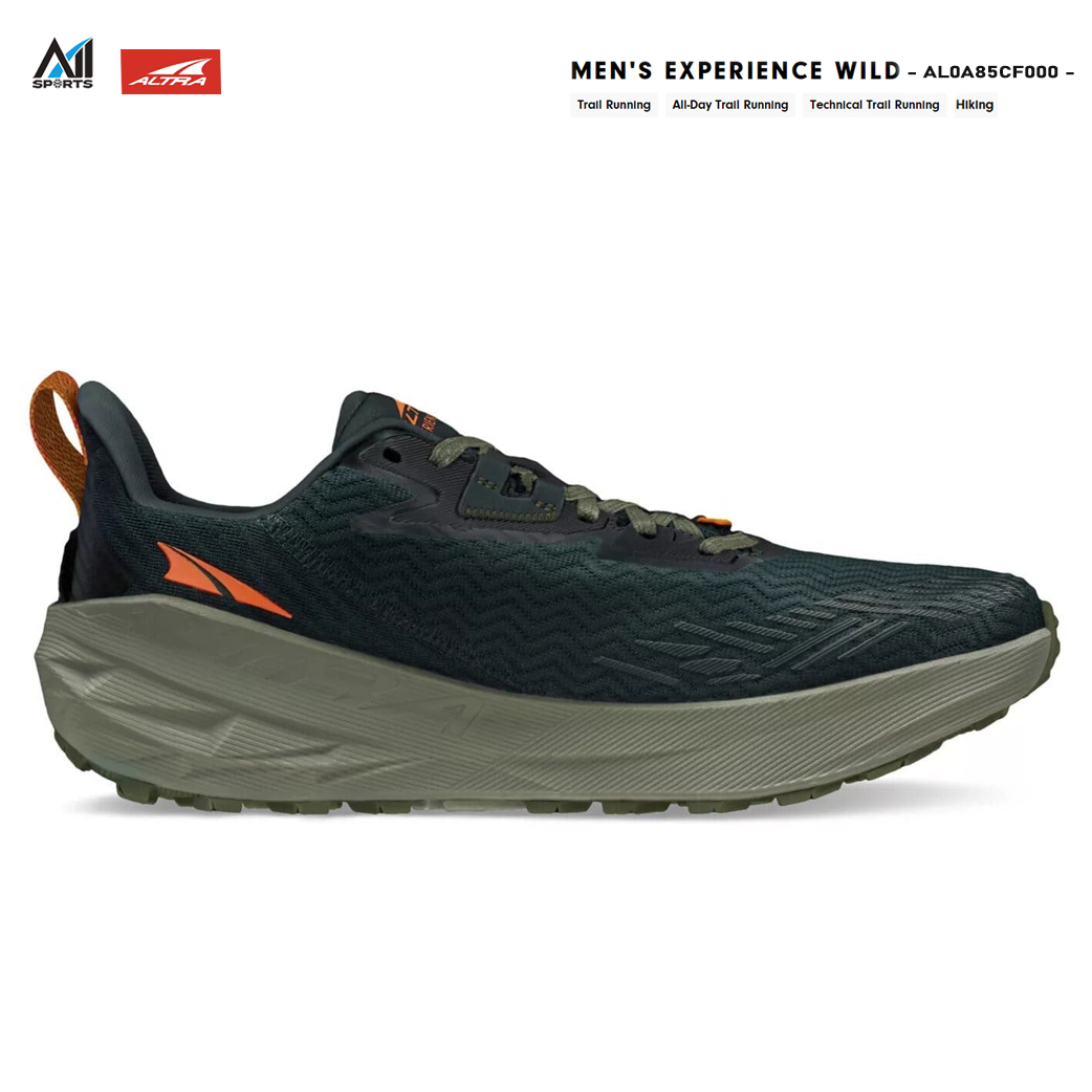 GIÀY CHẠY BỘ ĐỊA HÌNH nam ALTRA EXPERIENCE WILD M BLACK - AL0A82CF000