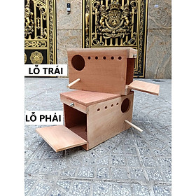 1 tổ đẻ LoveBird 24*18*18 dùng cho vẹt LoveBird sinh sản