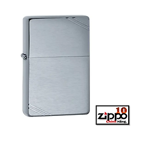 Bật lửa Zippo (nhám góc) Brushed Chrome Vintage with Slashes SKU: 230 - Chính hãng 100%