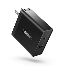 Ugreen UG50457CD172TK 45W PD củ sạc nhanh usb type C và usb type A màu đen - HÀNG CHÍNH HÃNG