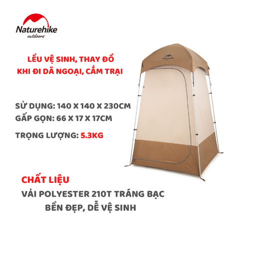 Lều tắm đa năng cao 2,3m NatureHike NH21ZP005