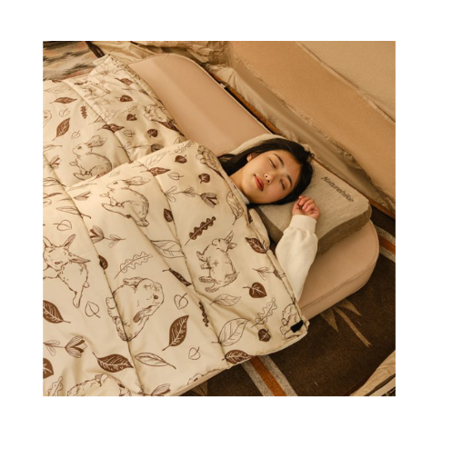 Túi ngủ cotton có mũ họa tiết thỏ con dễ thương NatureHike CNH22SD015