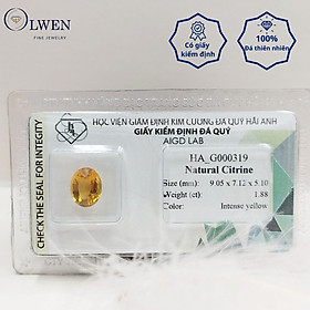 Viên đá thạch anh vàng  (Citrine) thiên nhiên_HA-G000319