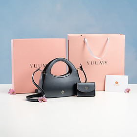 Túi Yuumy ( Thời trang nữ túi đeo chéo da + ví mini -  Bộ quà tặng túi xách Nâng Niu YHQ01 )