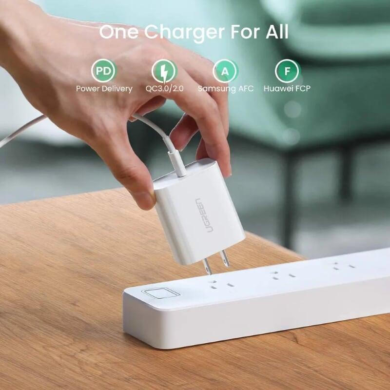 Ugreen UG70149CD127TK 30W type c PD sạc nhanh chuẩn usb power delivery màu trắng - HÀNG CHÍNH HÃNG
