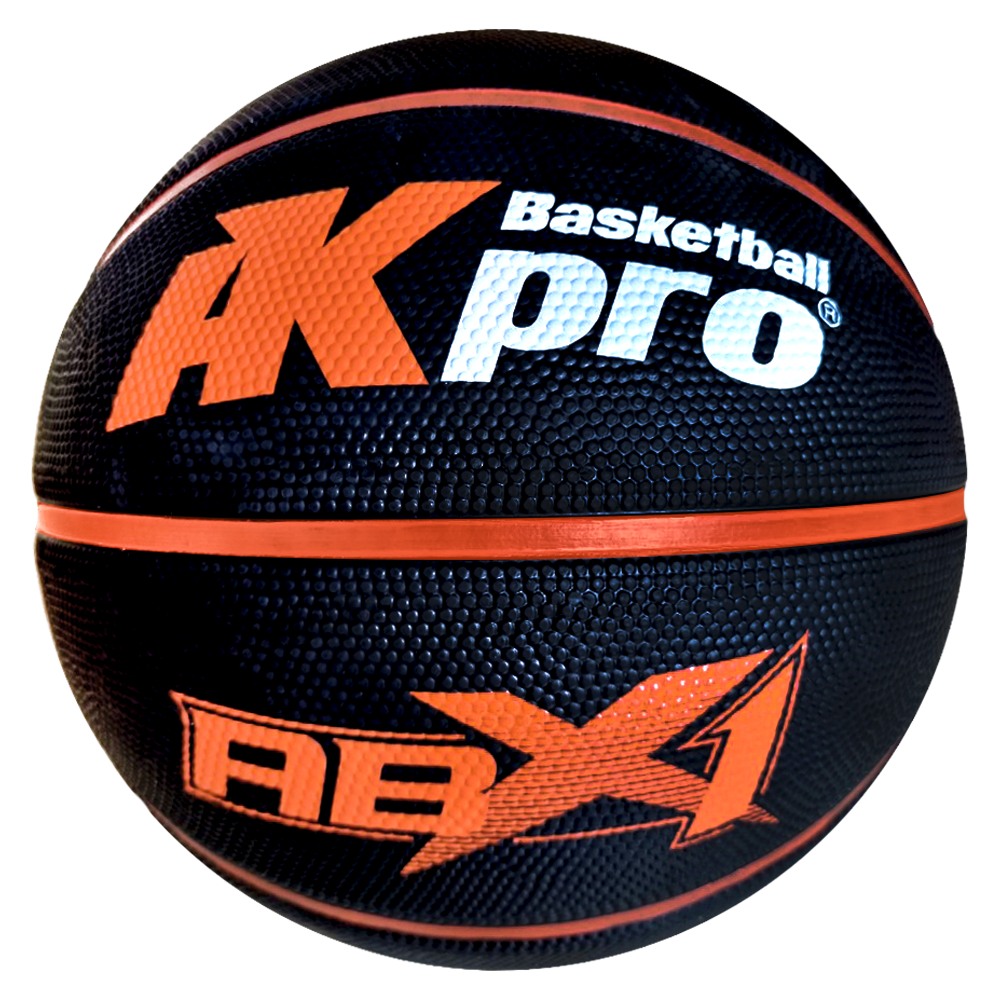 Bóng rổ Cao su AKpro ABX1 - màu Đen