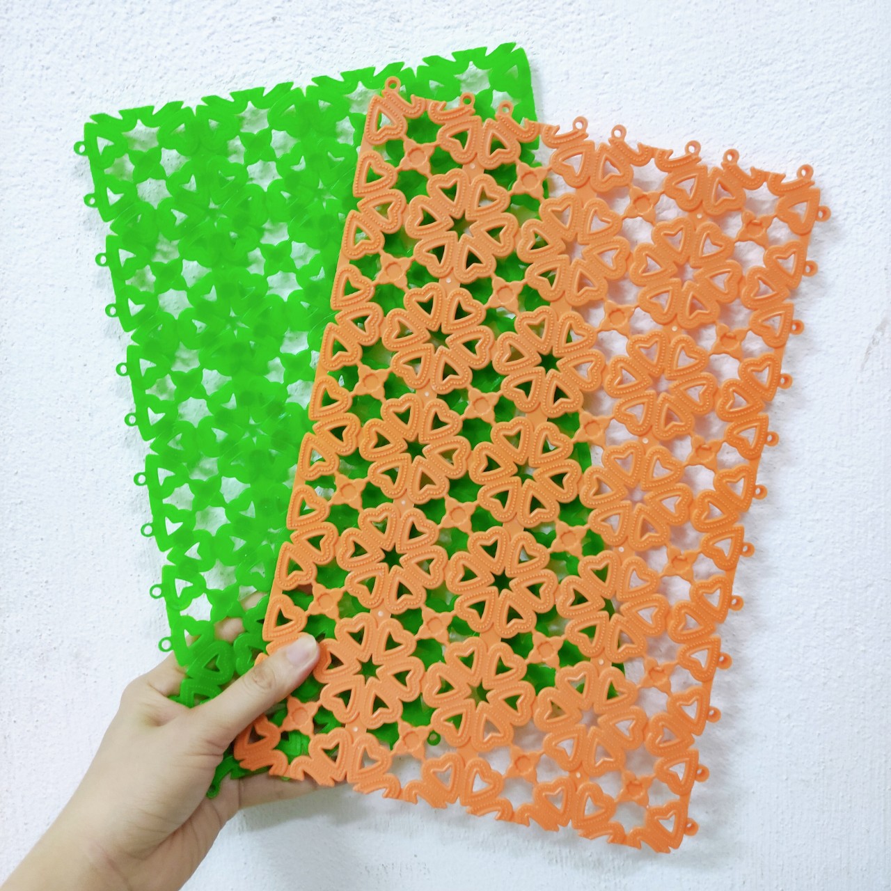 Tấm Lót Chuồng Lót Sàn Chống Trơn Trượt Bằng Nhựa Dẻo Cho Chó Mèo 20x30 Cm