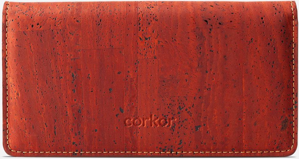 Ví nữ dạng mỏng Slim Wallet gập bấm cúc - HGcork Corkor CK274 - Nhiều màu - Vật liệu 100% da cork thực vật thuần chay từ vỏ cây sồi Bồ Đào Nha, Siêu bền, Chống cháy, Chống mốc, Chống thấm nước, Thân thiện với môi trường – Hàng chính hãng, Sản xuất Handma