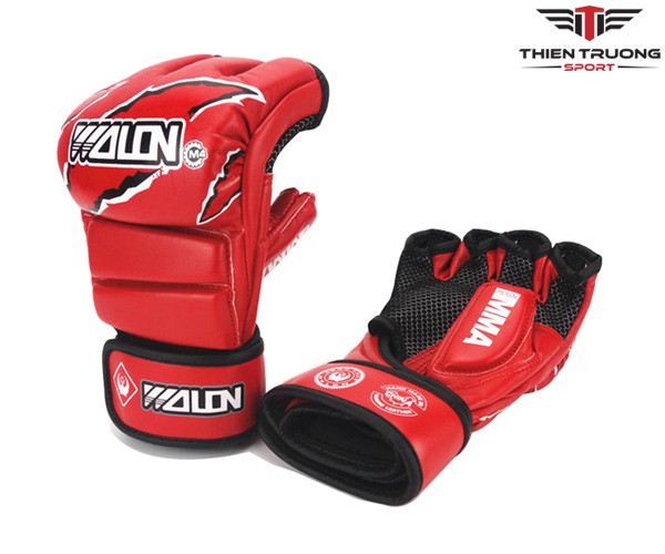 Găng tay đấm bốc - boxing hở ngón MMA Wolon, thông hơi thoáng khí, không hôi tay khi sử dụng