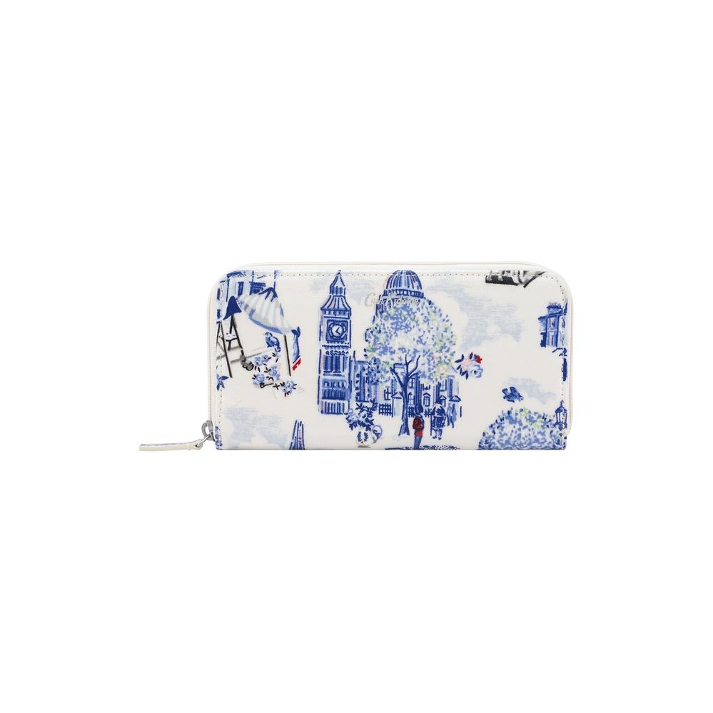 Ví nữ dài/Continental Zip Wallet - 30 Years London Toile
