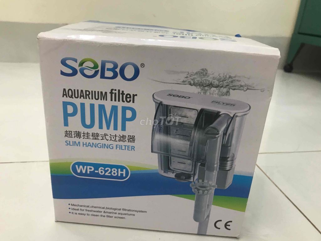 Lọc thác Sobo WP 518H 618H, 628H, 638H mini treo bể cá tép thủy sinh.