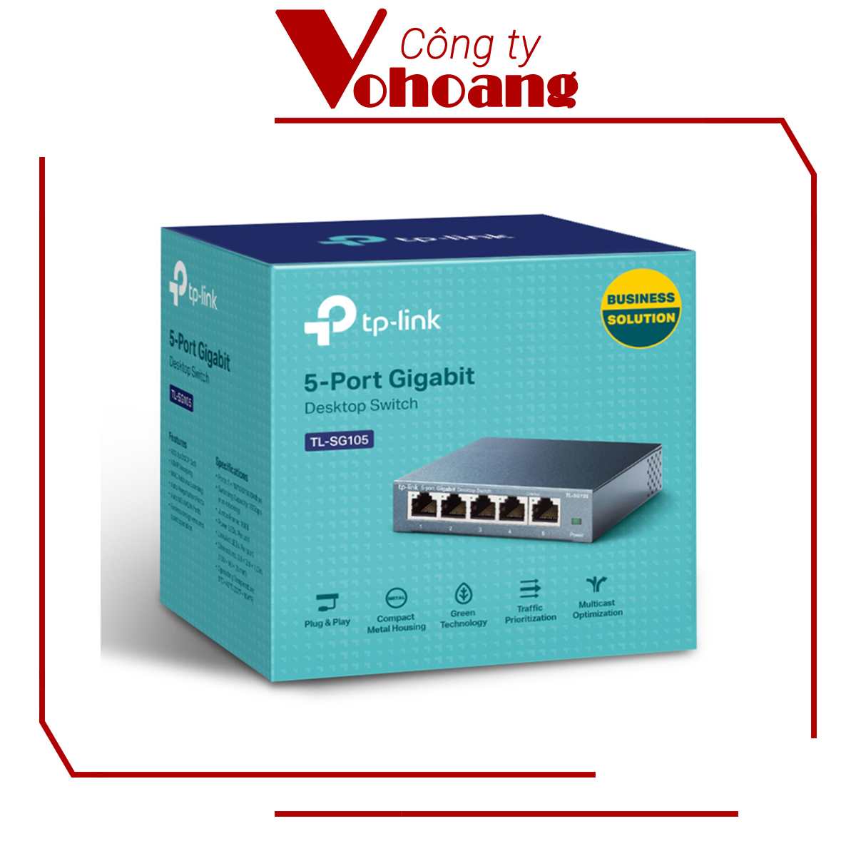 TP-Link TL-SG105 - Switch Để Bàn 5 Cổng Gigabit - Hàng Chính Hãng