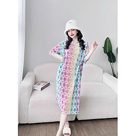 Váy ngủ hai dây nữ vải Cotton lanh lụa mềm mịn thoáng mát, đầm ngủ mặc nhà nữ suông rộng mã V0278