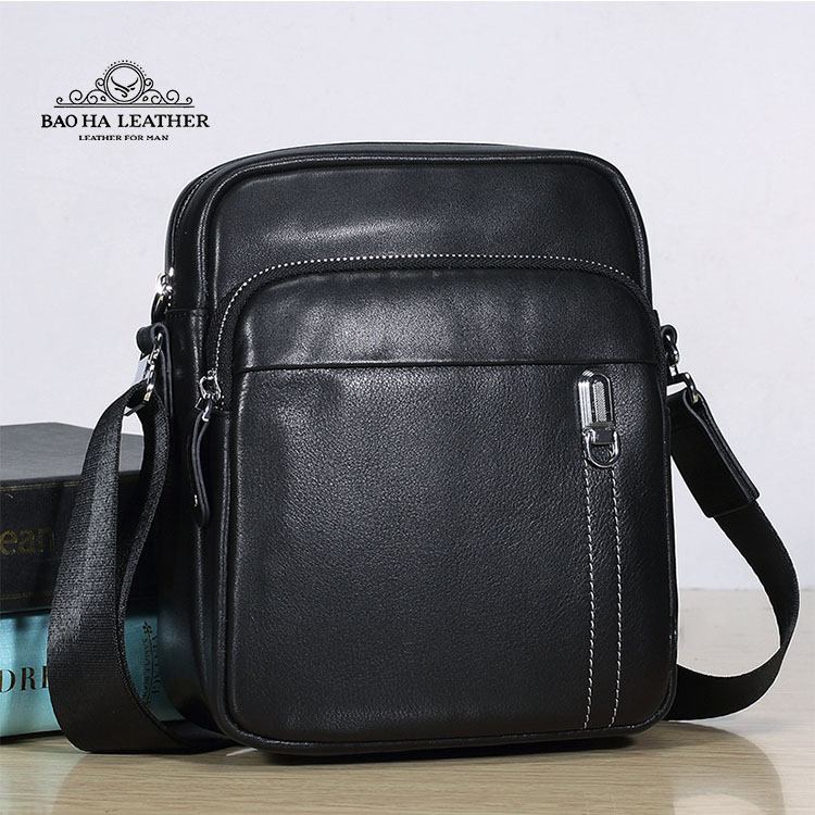 Túi đeo chéo nam mini da bò cao cấp BAOHA LEATHER BHM5801