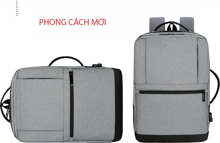 Ba lô nam thời trang cao cấp phong cách châu âu chứa laptop 15,6 inh