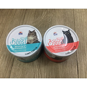 Thùng mix 24 lon Pate cho mèo Sajo Optione Boost 160g 